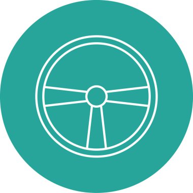 Tek bir çizgi simgesinin vektör illüstrasyonu