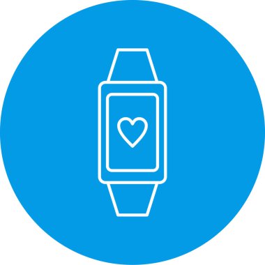 Basit saat uygulaması simgesinin vektör illüstrasyonu