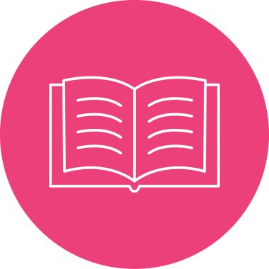 Kitap simgesinin vektör illüstrasyonu