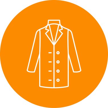 Erkek ceket simgesinin vektör illüstrasyonu