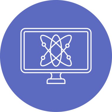 vektör lcd simgesi illüstrasyonu