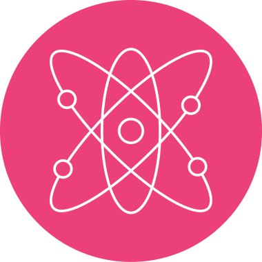 atom simgesi vektör illüstrasyonu