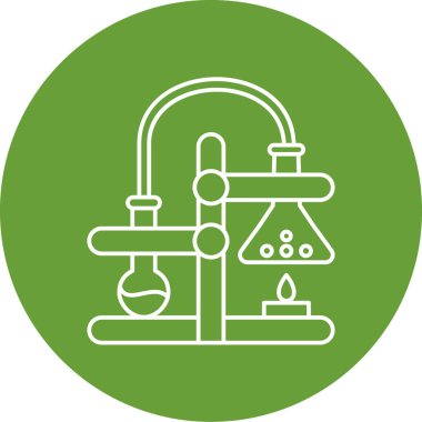 kimyasal şişesi kutsal kişilerin resmi, vektör çizim