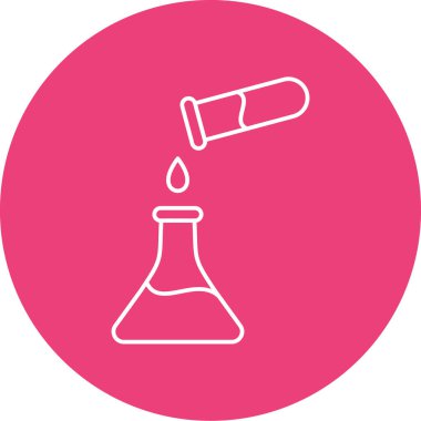 kimyasal şişesi kutsal kişilerin resmi, vektör çizim