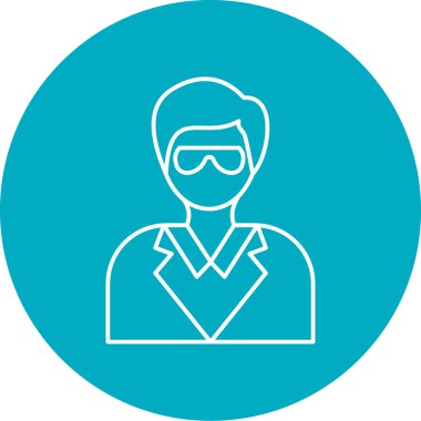 İnsan simgesinin vektör illüstrasyonu