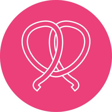 Sevgililer Günü. Web simgesi basit illüstrasyon