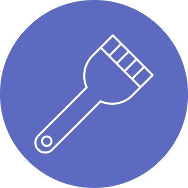 Boya fırçası simgesinin vektör illüstrasyonu