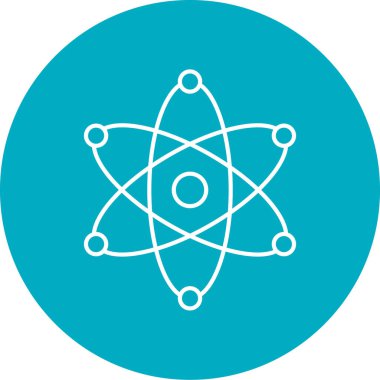 Atom simgesinin basit vektör çizimi