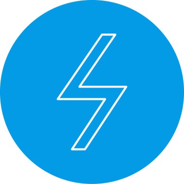 Şimşek simgesinin vektör illüstrasyonu