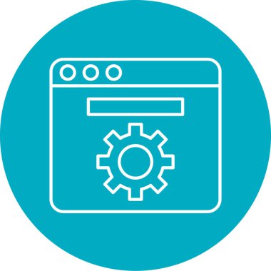 vektör tarayıcı simgesi illüstrasyonu