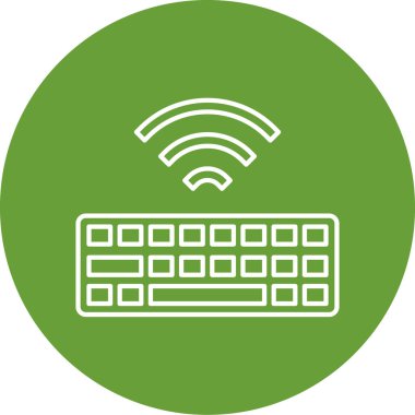 Moda biçimi izole edilmiş arkaplanda klavye simgesi