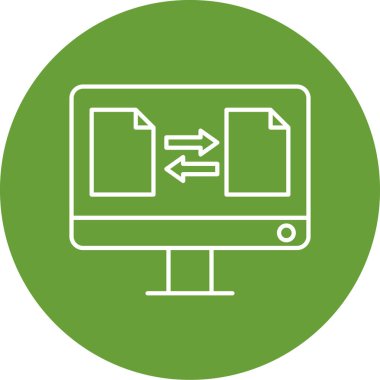 bilgisayar simgesi vektör illüstrasyonu 