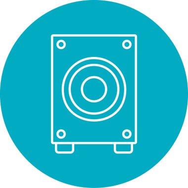 Hoparlör simgesinin basit vektör illüstrasyonu