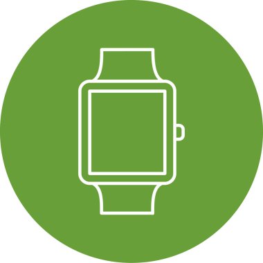 Akıllı saatin basit vektör çizimi