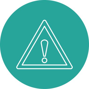 Uyarı işareti simgesinin vektör illüstrasyonu