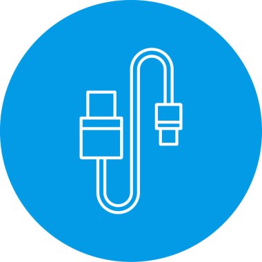 Kablo simgesinin vektör illüstrasyonu