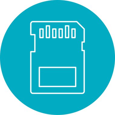 Depolama simgesinin vektör illüstrasyonu