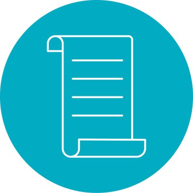 Belge simgesinin vektör illüstrasyonu