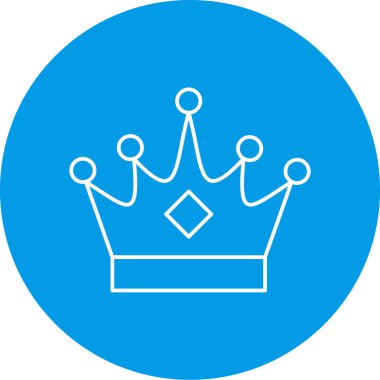 taç simgesi vektör illüstrasyonu