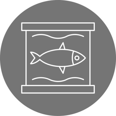 Balık. Web simgesi basit tasarım