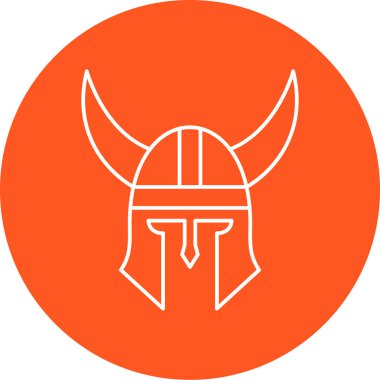 Bir Viking simgesinin vektör illüstrasyonu