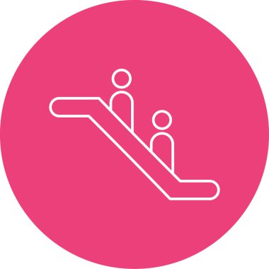 yürüyen merdiven ikonu vektör illüstrasyonu