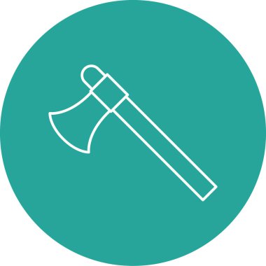 Bir balta simgesinin vektör illüstrasyonu