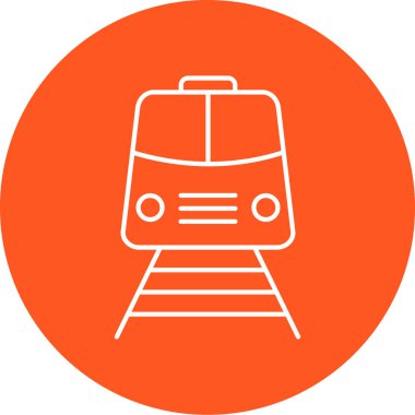 Vektör tren simgesi illüstrasyonu