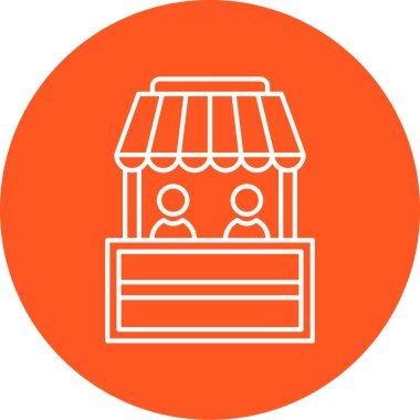 dükkan simgesi vektör illüstrasyonu