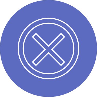 Simge vektör illüstrasyonunu iptal et