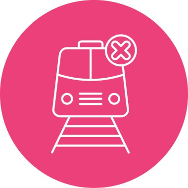 tren simgesi vektör illüstrasyonu