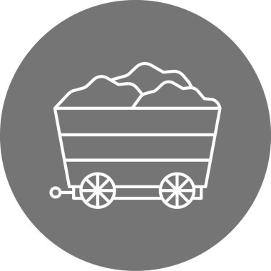 Kömür madeni. Web simgesi