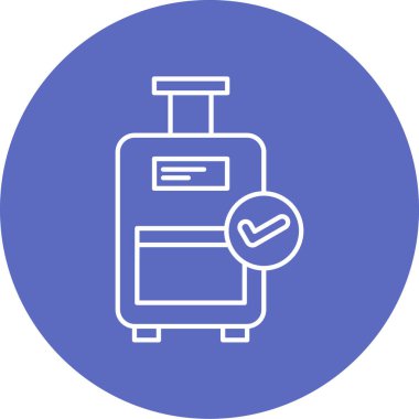 Seyahat simgesinin vektör illüstrasyonu