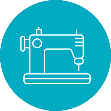 Dikiş makinesi simgesi. vektör illüstrasyonu