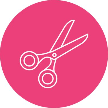 Makas basit simge vektör çizim