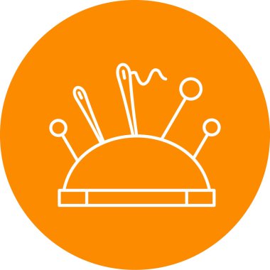 Dikiş simgesinin vektör illüstrasyonu