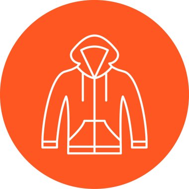 Ceket simgesinin vektör illüstrasyonu