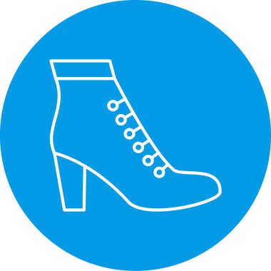 Ayakkabı simgesinin vektör illüstrasyonu