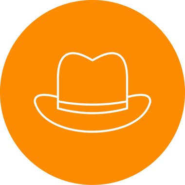 Bir cadı şapkası simgesinin vektör çizimi