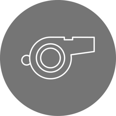 Islık. Web simgesi basit illüstrasyon