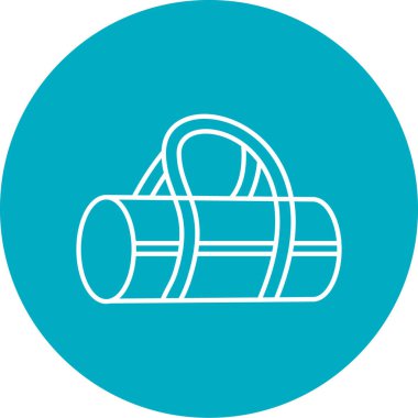 Kamp ve kamp simgesinin vektör çizimi