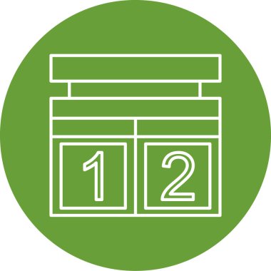 Bir spor simgesinin vektör illüstrasyonu