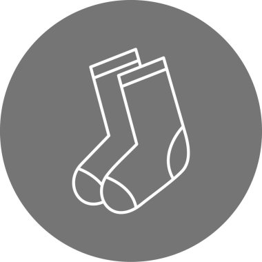 Çorap. Web simgesi basit illüstrasyon