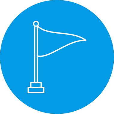 Bayrak simgesinin vektör illüstrasyonu