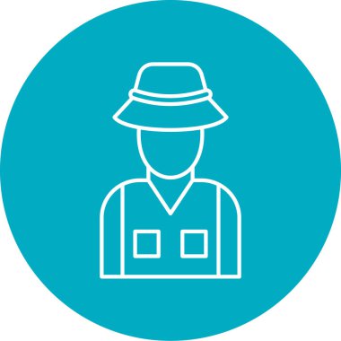 Bir insan simgesinin vektör illüstrasyonu