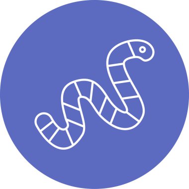 Yılan. Web simgesi basit illüstrasyon