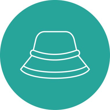 Bir şapka simgesinin vektör illüstrasyonu