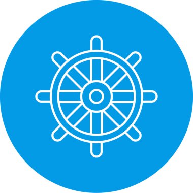 Gemi simgesinin vektör illüstrasyonu