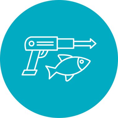 Balık. Web simgesi basit tasarım