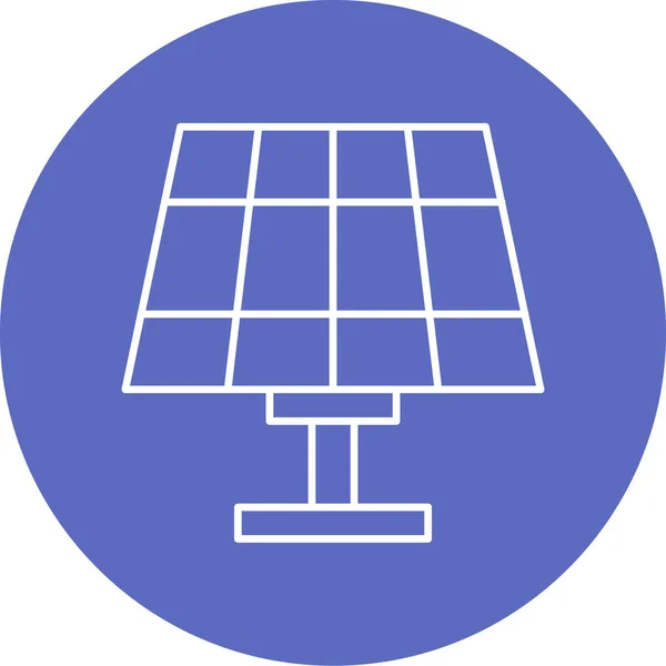 Ilustração Vetorial Ícone Painel Solar — Vetor de Stock
